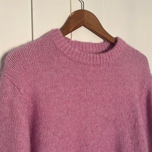 Zara pink cropped sweater size M